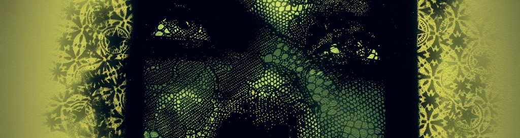 Photographie d'un graph représentant le visage d'une femme.